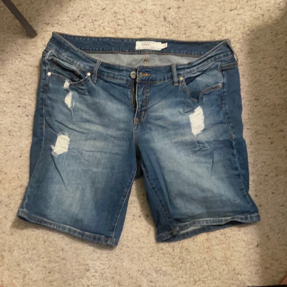 Torrid Bermuda jean shorts